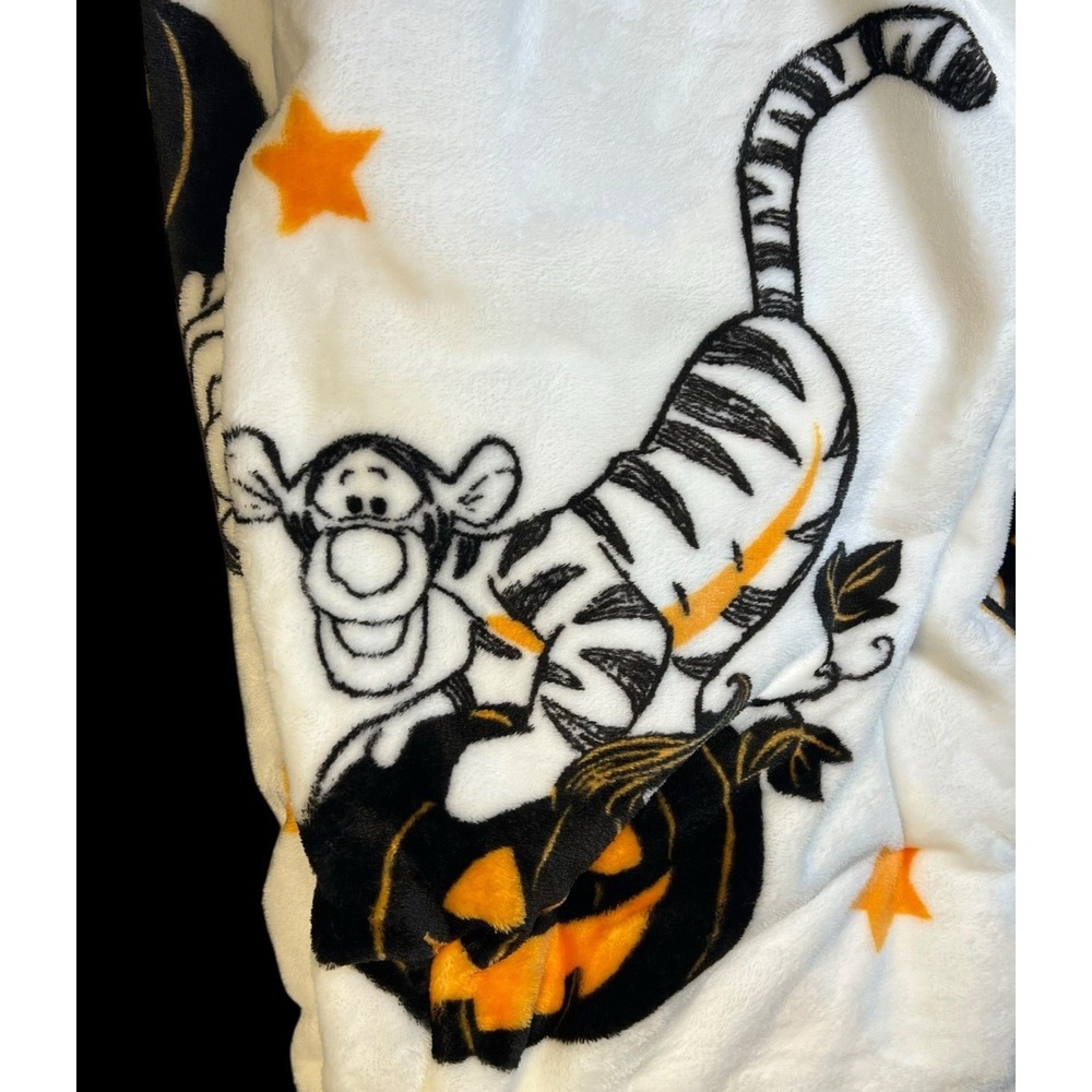 Disney Winnie the Pooh Plush Halloween Boo Crew Throw Blanket 50 X 70 NWT 🎃🎃 - Picture 5 of 7